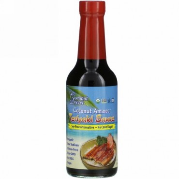 Coconut Secret, テリヤキソース、Coconut Aminos、 10 fl oz (296 ml)