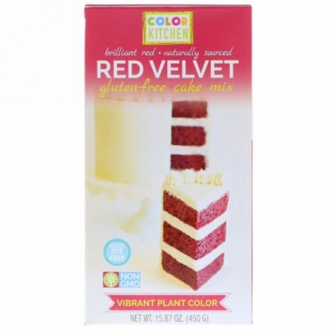 ColorKitchen, グルテンフリー・ケーキミックス、レッドベルベット、15.87 oz (450 g) (Discontinued Item)