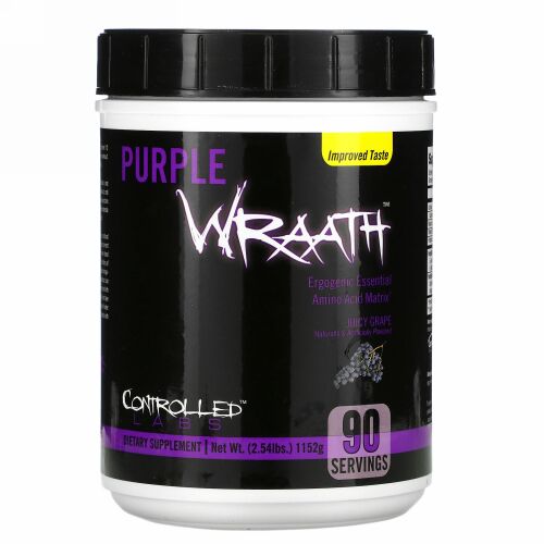 Controlled Labs, パープルラース（Purple Wraath）、ジューシーグレープ、2.39 lbs (1084 g)