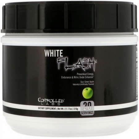 Controlled Labs, ホワイトフラッシュ、サワーグリーンアップル、11.17 oz (316 g) (Discontinued Item)