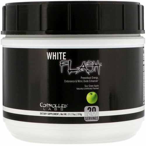 Controlled Labs, ホワイトフラッシュ、サワーグリーンアップル、11.17 oz (316 g) (Discontinued Item)