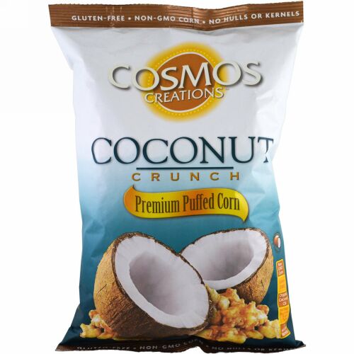Cosmos Creations, プレミアムパフコーン、ココナッツクランチ、6.5 oz (184.3 g) (Discontinued Item)