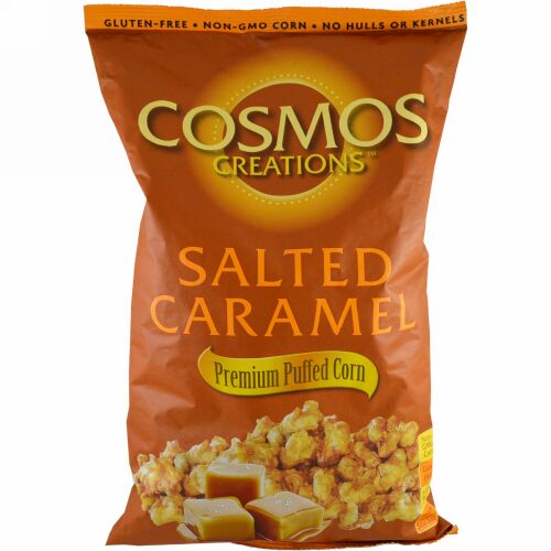 Cosmos Creations, プレミアム・パフコーン、塩キャラメル、14 oz (396.9 g) (Discontinued Item)