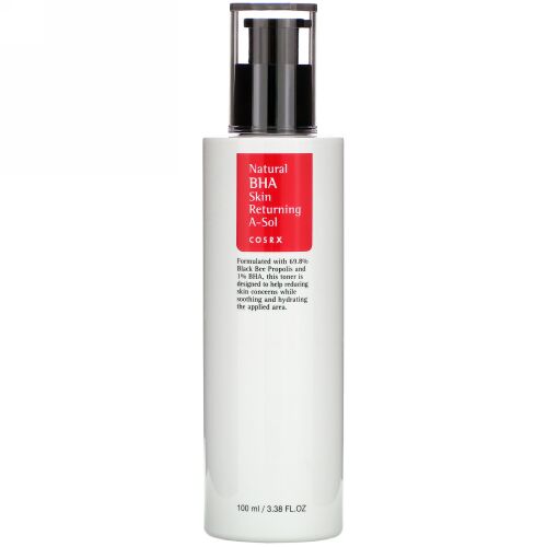 Cosrx, Natural BHA Skin Returning A-Sol, 3.38 fl oz (100 ml) (Discontinued Item)