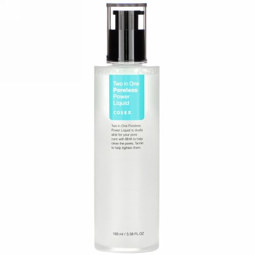 Cosrx, ツーインワンポアレスパワーリキッド、3.38液量オンス (100 ml)