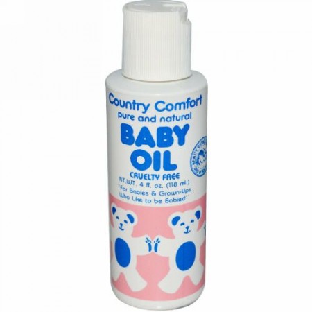 Country Comfort, ベビーオイル, 4 fl oz (118 ml) (Discontinued Item)