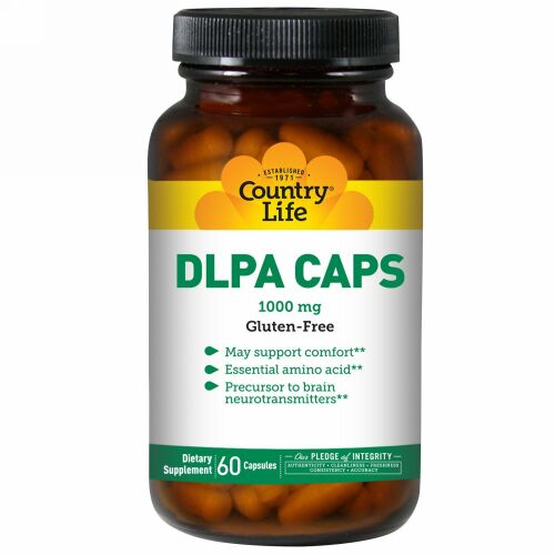 Country Life, DLPAカプセル, 1,000 mg, 60カプセル