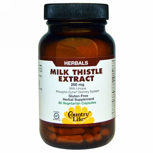 Country Life, オオアザミエキス, 200 mg, 60粒（ベジタリアンカプセル） (Discontinued Item)
