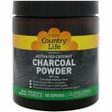 Country Life, 天然活性化ココヤシ炭パウダー、500mg、141.7g（5オンス）