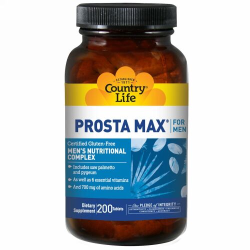 Country Life, Prosta Max for Men, 200 Tablets