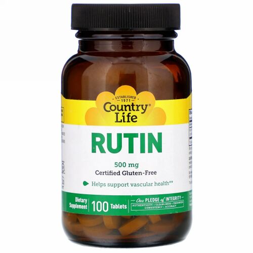 Country Life, ルチン, 500 mg, 100錠