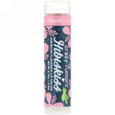 Crazy Rumors, HibisKiss、ハイビスカスフレーバーリップカラー、パール、0.15オンス (4.4 ml) (Discontinued Item)