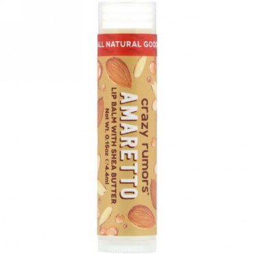 Crazy Rumors, シアバター入りリップバーム、アマレット、0.15オンス（4.4 ml） (Discontinued Item)