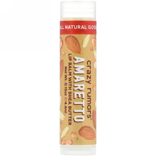 Crazy Rumors, シアバター入りリップバーム、アマレット、0.15オンス（4.4 ml） (Discontinued Item)