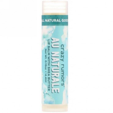 Crazy Rumors, Lip Balm with Shea Butter, Au Naturale, 0.15 oz (4.4 ml) (Discontinued Item)