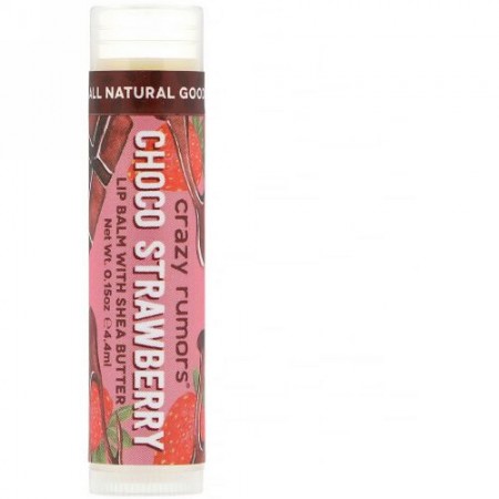 Crazy Rumors, Lip Balm with Shea Butter, Choco Strawberry, 0.15 oz (4.4 ml) (Discontinued Item)