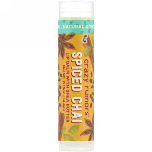 Crazy Rumors, Lip Balm with Shea Butter, Spiced Chai, 0.15 oz (4.4 ml) (Discontinued Item)
