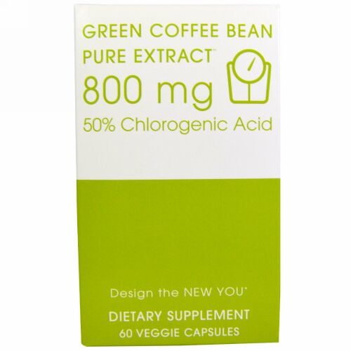 Creative Bioscience, 生コーヒー豆, ピュアエキス, 800 mg, 60粒（ベジタリアンカプセル） (Discontinued Item)