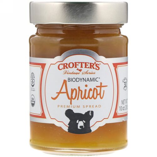 Crofter's Organic, バイオダイナミック、プレミアムペースト、アプリコット、283g (Discontinued Item)