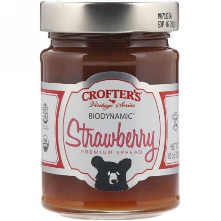 Crofter's Organic, バイオダイナミック、プレミアムペースト、ストロベリー、283g (Discontinued Item)