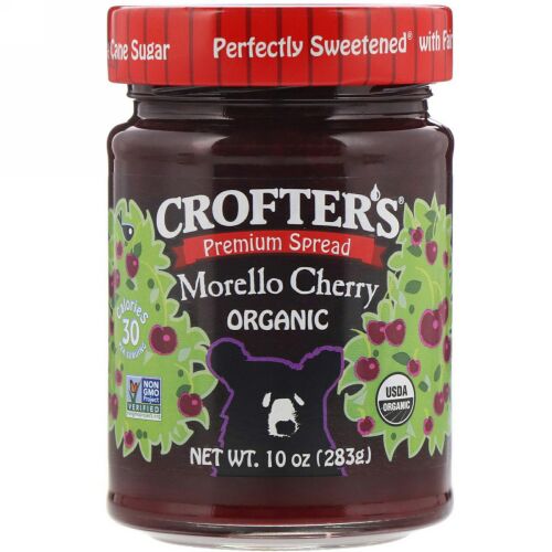 Crofter's Organic, プレミアムスプレッド, モレロチェリー, 10オンス (283 g) (Discontinued Item)