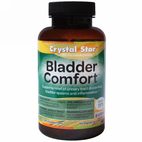 Crystal Star, Bladder Comfort, 60 Vegetarian Caps (Discontinued Item)