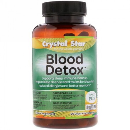 Crystal Star, Blood Detox, 90 Vegetarian Capsules (Discontinued Item)