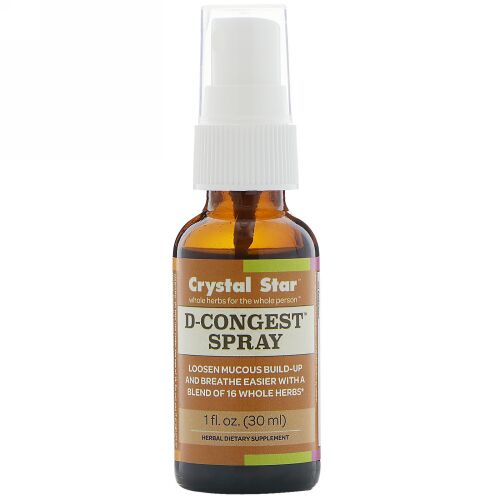 Crystal Star, Dコンジェストスプレー、1 fl oz (30 ml)