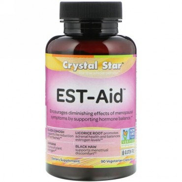 Crystal Star, EST-Aid、 90ベジタリアンカプセル (Discontinued Item)
