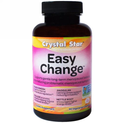 Crystal Star, イージーチェンジ（Easy Change）, 90粒（ベジタリアンカプセル） (Discontinued Item)