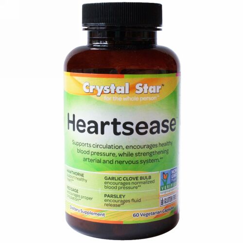 Crystal Star, スミレ（Heartsease）, 60粒（ベジタリアンカプセル） (Discontinued Item)