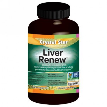 Crystal Star, Liver Renew, 90 Vegetarian Capsules
