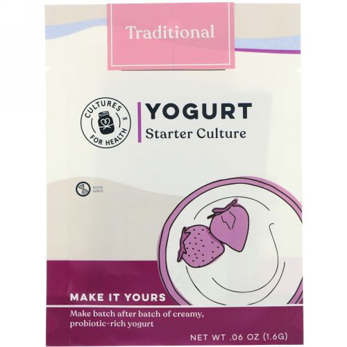 Cultures for Health, Yogurt, Traditional , 4 Packets, .06 oz (1.6 g)