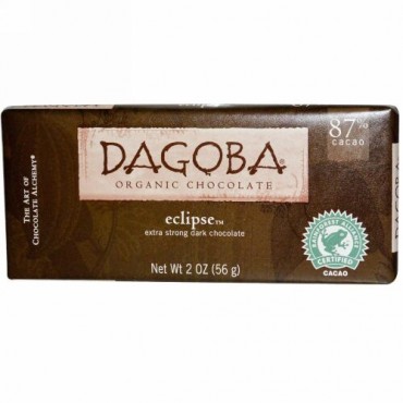 Dagoba Organic Chocolate, Eclipse™, エクストラ・ストロング・ダークチョコレート, 2 オンス (56 g) (Discontinued Item)