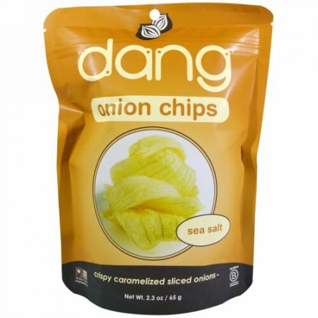 Dang, オニオンチップス、 シーソルト、 2.3 oz (65 g) (Discontinued Item)