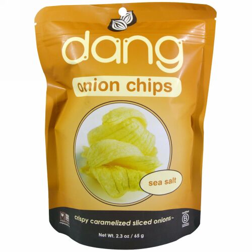 Dang, オニオンチップス、 シーソルト、 2.3 oz (65 g) (Discontinued Item)
