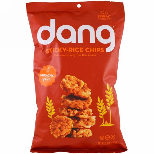 Dang, スティッキーライスチップ、スリラッチャ、3.5 oz (100 g) (Discontinued Item)