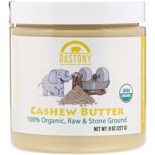 Dastony, 100%オーガニック、カシューバター、8 oz (227 g) (Discontinued Item)
