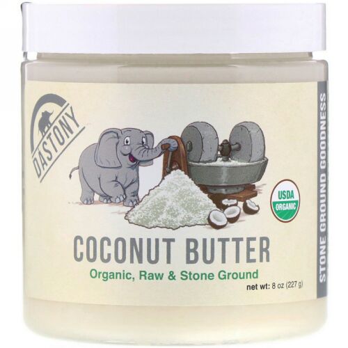 Dastony, ココナッツバター、100%オーガニック、8 oz (227 g) (Discontinued Item)