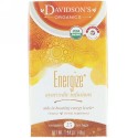 Davidson's Tea, Ayurvedic Infusions, Energize, 25 Tea Bags, 1.58 oz (45 g) (Discontinued Item)