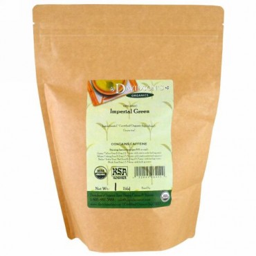Davidson's Tea, オーガニック、インペリアルグリーンティー、1ポンド (Discontinued Item)