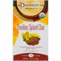 Davidson's Tea, オーガニック、ルイボススパイスチャイ、カフェインフリー、25ティーバッグ、1.41オンス (40 g) (Discontinued Item)