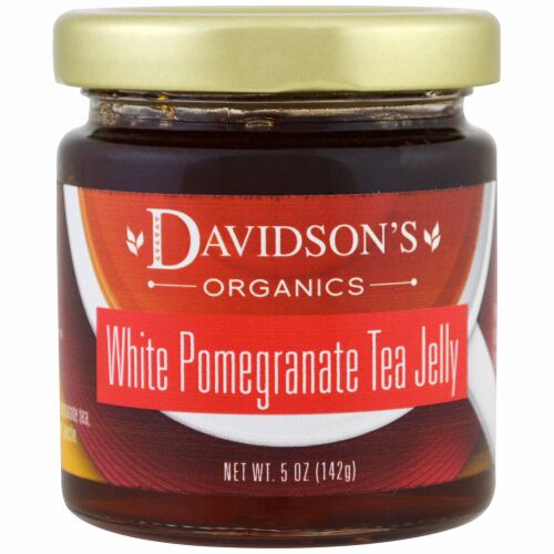 Davidson's Tea, オーガニック、白ザクロティーゼリー、5オンス (142 g) (Discontinued Item)