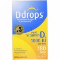 Ddrops, 液体 ビタミンD3、 1000 IU、 0.17液量オンス (5 ml)