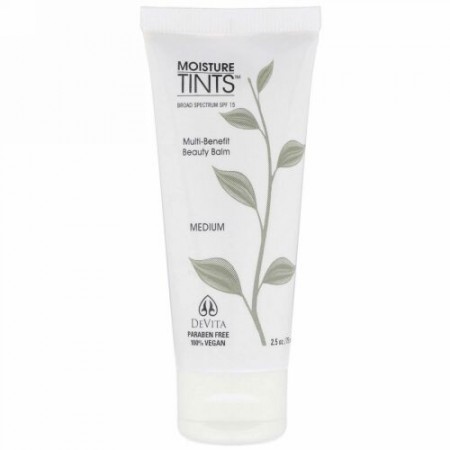 DeVita, モイスチャーティンツ、SPF 15、ミディアム、2.5オンス（75 ml） (Discontinued Item)