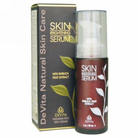 DeVita, ナチュラルスキンケア、スキンブライトニングセラム、1 oz (30 ml) (Discontinued Item)