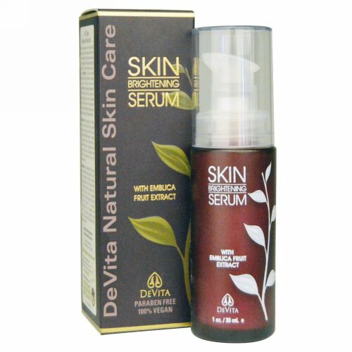 DeVita, ナチュラルスキンケア、スキンブライトニングセラム、1 oz (30 ml) (Discontinued Item)