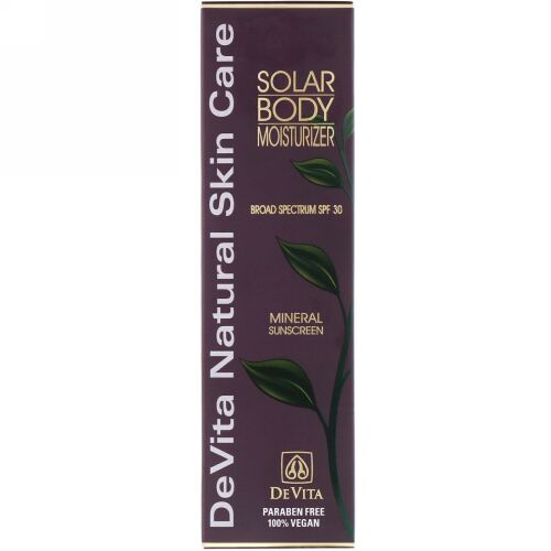 DeVita, ソーラーボディー・モイスチャライザー、SFP 30+、7オンス (210 ml) (Discontinued Item)