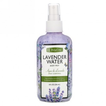 De La Cruz, Lavender Water Body Mist, 8 fl oz (236 ml) (Discontinued Item)