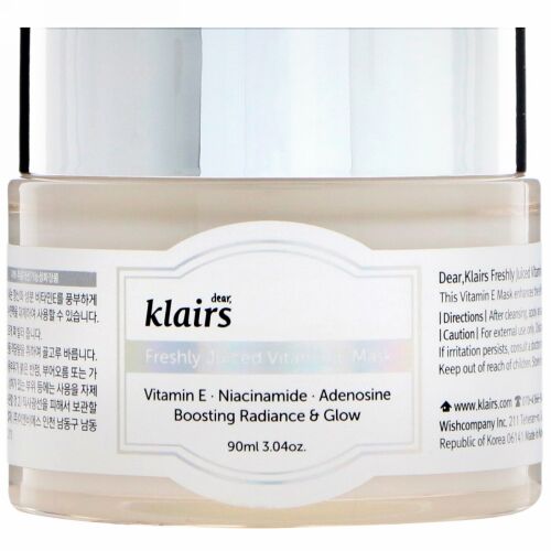 Dear, Klairs, フレッシュリージュースド・ビタミンEマスク、3.4 oz (90 ml)
